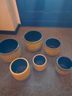 Set van 6 Binnen Plantenpotten, Tuin en Terras, Bloempotten, Ophalen, Gebruikt, Rond, Binnen