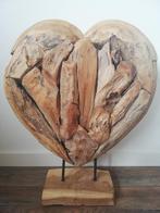 Teak houten harten, Huis en Inrichting, Woonaccessoires | Overige, Zo goed als nieuw, Ophalen