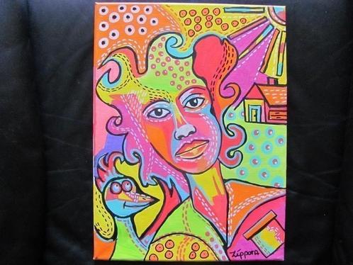 Thinking About You - Gesigneerd - Zippora Meijer, Antiek en Kunst, Kunst | Schilderijen | Modern, Ophalen of Verzenden