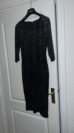 Zwarte glitter jurk - Vintage Chic - Maat M, Zwart, Vintage, Nieuw, Ophalen of Verzenden