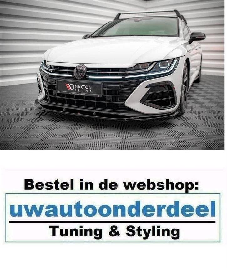 Maxton Design Volkswagen Arteon R Spoiler Lip Splitter, Auto diversen, Tuning en Styling, Verzenden