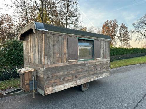 Tiny house pipowagen schaftkeet foodtruck tuinhuis, Doe-het-zelf en Verbouw, Bouwketen en Schaftketen, Ophalen of Verzenden
