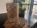 Rivièra Maison grote vaas/windlicht en waxinelichtjes, Huis en Inrichting, Ophalen, Overige kleuren, Minder dan 50 cm, Glas