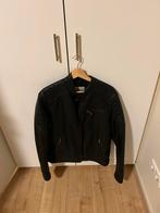 Jack&Jones Leren Tussenjas Maat L, Ophalen of Verzenden, Gedragen, Maat 52/54 (L), Zwart