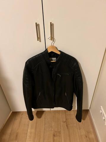 Jack&Jones Leren Tussenjas Maat L beschikbaar voor biedingen