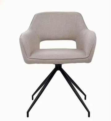 Beige eetkamerstoelen draaibaar beschikbaar voor biedingen