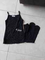 Feest jurkje tuniek glitter met legging 104, Ophalen of Verzenden, Zo goed als nieuw, Meisje, Jurk of Rok