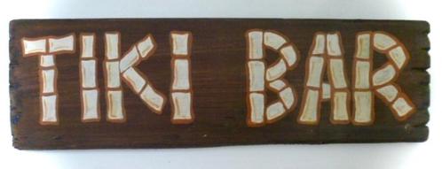 Tiki Bar Bord/hout/Hawai/zomer/beach/strand/surf/mancave, Huis en Inrichting, Woonaccessoires | Wanddecoraties, Nieuw, Ophalen of Verzenden