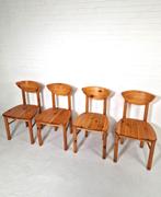 Set van 4 Vintage Daumiller Grenen eetkamerstoelen, Ophalen, Gebruikt, -, Daumiller, grenen, Deens, Design, Vintage, set