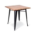 Partij Terrastatafels met metalen frame.70x70.Stijlvol/warm!, Tuin en Terras, Tuintafels, Ophalen, Rechthoekig