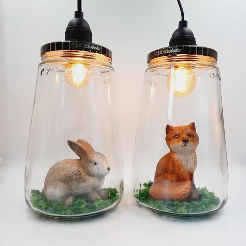 AANBIEDING Kesbekelamp met vosje, konijn, uil, vogeltje, Kinderen en Baby's, Kinderkamer | Inrichting en Decoratie, Nieuw, Lamp