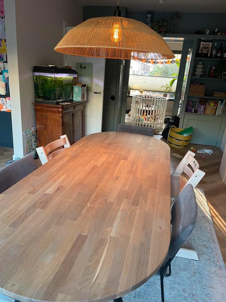 Eettafel Tablo van Woood 90x220cm, Huis en Inrichting, Tafels | Eettafels, Zo goed als nieuw, 50 tot 100 cm, 200 cm of meer, Vijf personen of meer