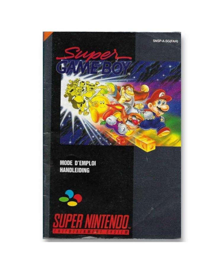 Handleiding Super Game Boy "Adapter", Spelcomputers en Games, Games | Nintendo Super NES, Zo goed als nieuw, 1 speler, Vanaf 7 jaar
