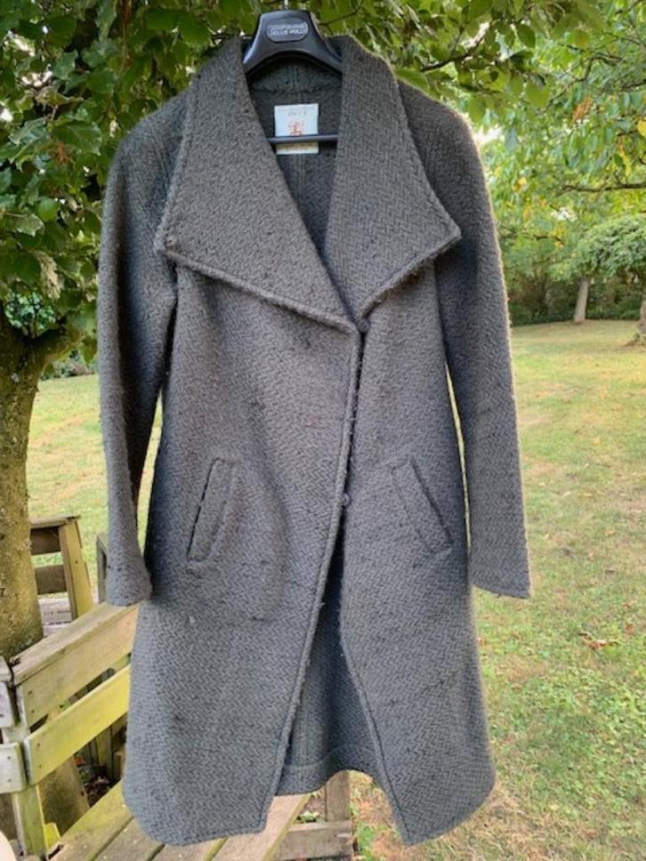 INTI handmade lange mantel/jas groen, Kleding | Dames, Jassen | Winter, Gedragen, Groen, Ophalen of Verzenden