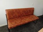 Eetkamerbank Belgie Cognac 155x65x87 cm, Huis en Inrichting, Stoelen, Ophalen, Zo goed als nieuw, Bruin, Eén