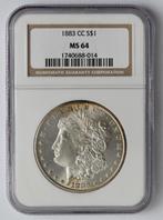 USA Morgan Dollar 1883 CC NGC MS64, Verzenden, Noord-Amerika, Losse munt, Zilver