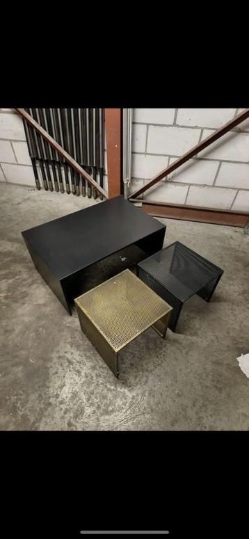 Nieuw:Bodilson metalen tafelset 3 stuks