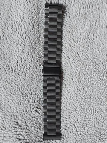 Zwart RVS 22mm Horloge Band | Smartwatch Band beschikbaar voor biedingen