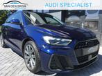 Audi A1 Sportback 30 TFSI S-line Black LED CarPlay, Blauw, Origineel Nederlands, Bedrijf, 1100 kg