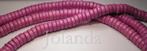 0663 Mooie Fuchsia Roze Houten Kralen Ketting (9 mm), Verzenden, Nieuw, Kraal