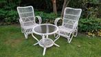 Vintage Frans design rotan salon / tuinset, Ophalen, Huis en Inrichting