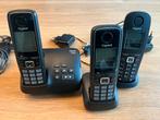 Siemens Gigaset 3 handsets met antwoordapparaat A420 / A450, Ophalen of Verzenden, Gebruikt, 3 handsets