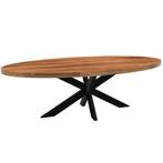 Mango houten ovale tafel, Ophalen, 100 tot 150 cm, 200 cm of meer, Zo goed als nieuw