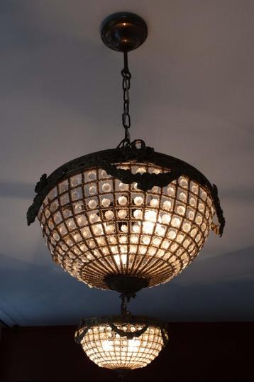 (nr.1) 2 x prachtige Kroonluchter/Hanglamp beschikbaar voor biedingen