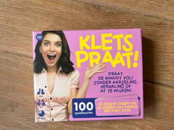 Klets Praat! Kaartspel beschikbaar voor biedingen