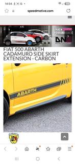 fiat 500 abarth carbon side skirts, Auto diversen, Ophalen of Verzenden