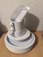 Wit Servies - Borden, Kopjes, Schotel Mepal, Keramiek, Ophalen of Verzenden, Zo goed als nieuw, Effen