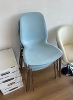 4 eetkamerstoelen. IKEA Lidas, Ophalen, Gebruikt, Blauw, Vier