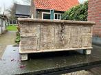 Prachtige teak houten indiase kist, Huis en Inrichting, Ophalen, 50 tot 100 cm, Teakhout, Zo goed als nieuw