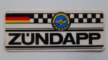 Vintage ongebruikte Zundapp sticker beschikbaar voor biedingen