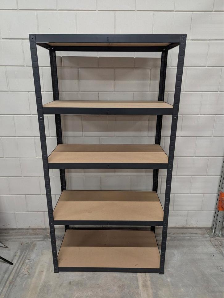 AVASCO Stellingkast Strong 176x90x45 cm mat zwart, Huis en Inrichting, Kasten | Stellingkasten, Zo goed als nieuw, Ophalen