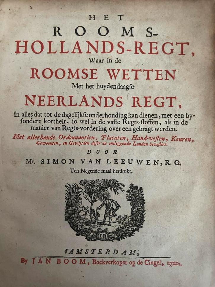 Rooms-Hollands-Regt, Simon van Leeuwen, 1720, Antiek en Kunst, Antiek | Boeken en Bijbels, Ophalen of Verzenden