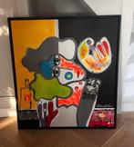 Erik Zwezerijnen schilderij 1x1.10 meter, Antiek en Kunst, Kunst | Schilderijen | Abstract, Ophalen