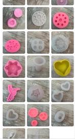 Diverse mallen kaarsen maken acryl gips epoxy Jesmonite, Ophalen of Verzenden, Zo goed als nieuw