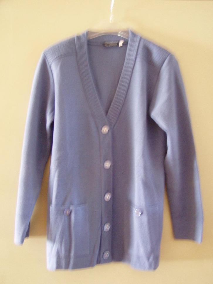 hemels blauw lang vest, S, by Your Sixth Sense, C & A, Kleding | Dames, Truien en Vesten, Zo goed als nieuw, Maat 36 (S), Blauw