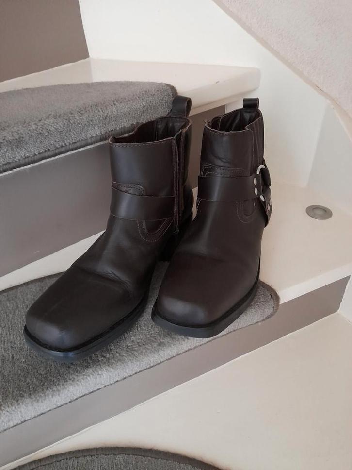 Leren Western laarzen.., Kleding | Heren, Schoenen, Nieuw, Boots, Bruin, Ophalen of Verzenden