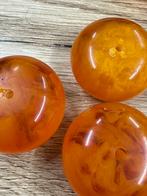 Prachtige grote!!  oude kralen bakeliet amber barnsteen  ???, Ophalen of Verzenden, Overige materialen, Ketting