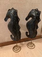 Decoratie metalen zeepaarden evt kaars in te branden, Ophalen of Verzenden, Overige materialen