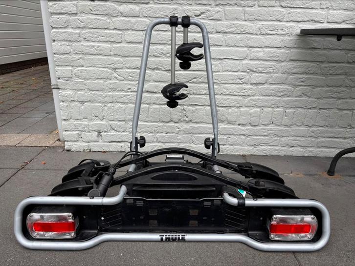 Fietsendrager twee fietsen Thule, Auto diversen, Fietsendragers, Gebruikt, Trekhaakdrager, 2 fietsen, Ophalen