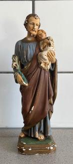 Prachtig beeld Jozef van Nazareth met zoon Jezus, Antiek en Kunst, Ophalen of Verzenden