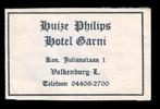 suikerzakje 989 Huize Philips Hotel Garni Valkenburg L, Ophalen of Verzenden, Nederland