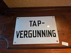 Emaille Bord - Tapvergunning, Ophalen