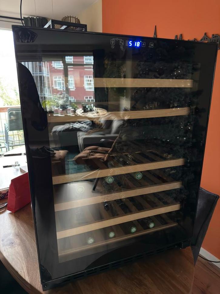 Frilec Onderbouw Wijnkoelkast - 2 Zones, Witgoed en Apparatuur, Koelkasten en IJskasten, Gebruikt, Zonder vriesvak, 100 tot 150 liter