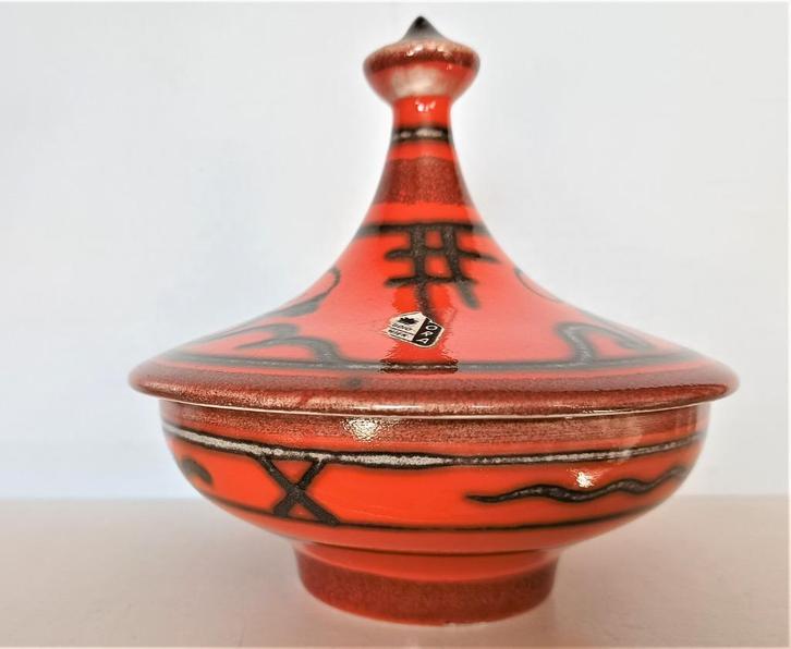 Bonbonnière uit de Gouda Flora keramiek serie Tokio type 951, Antiek en Kunst, Antiek | Keramiek en Aardewerk, Verzenden