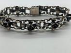 V768 Prachtige zilveren TEKA roosjes armband, Sieraden, Tassen en Uiterlijk, Antieke sieraden, Ophalen of Verzenden, Zilver, Armband