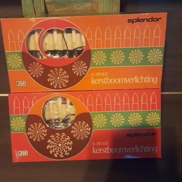 3 vintage dozen gekleurde kerstboomverlichting beschikbaar voor biedingen